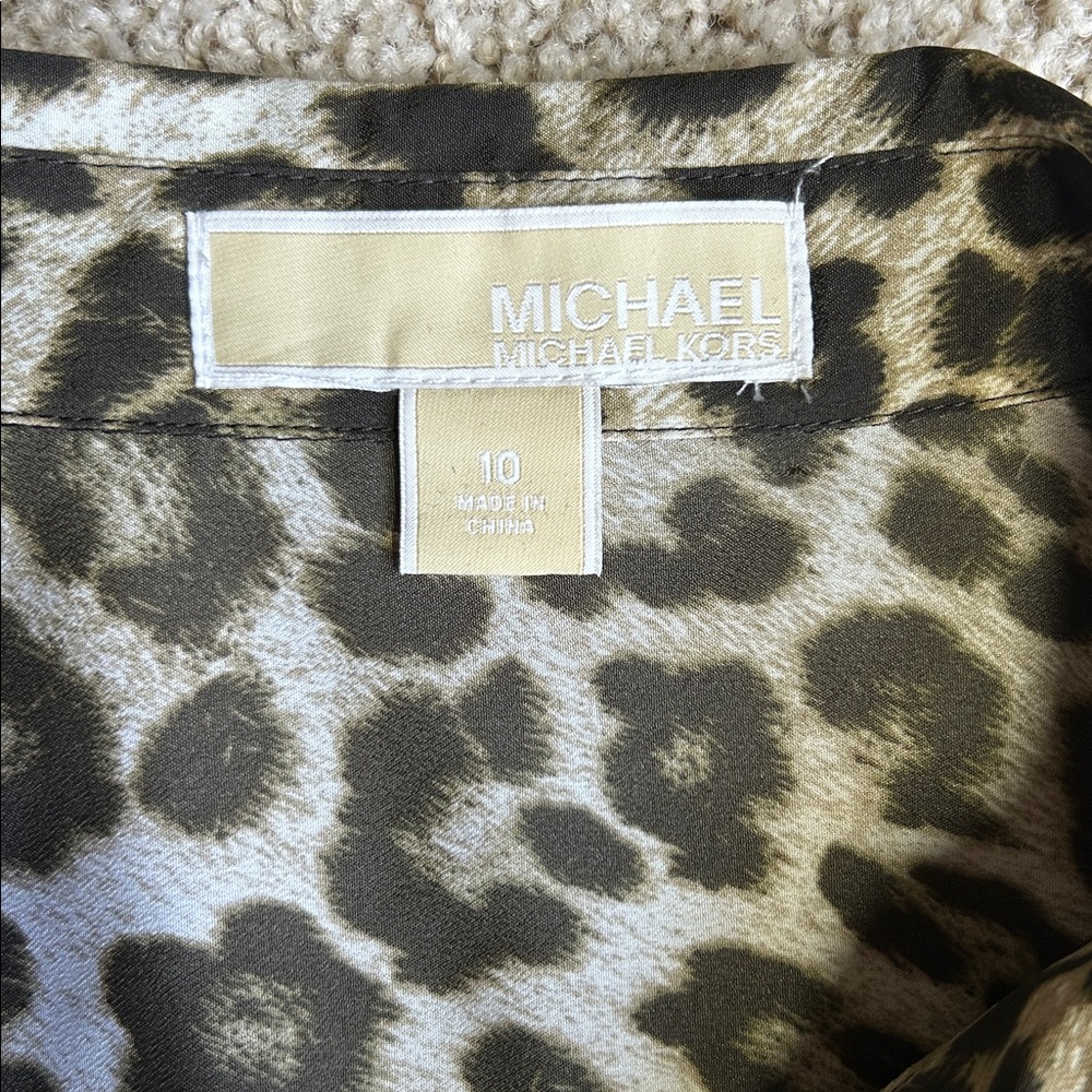 MICHAEL KORS, LEOPARD PRINT BLOUSE - Picture 4 of 4